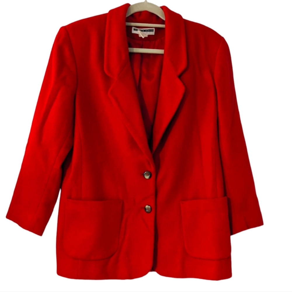 Vintage Jennifer Moore petites wool two button blazer/coat